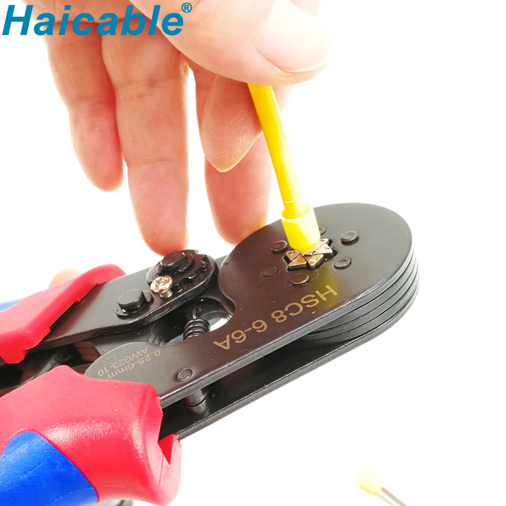 Cable Crimping Tools Wire Tool Cord End Sleeve Rachet Plier Hexagon Crimper