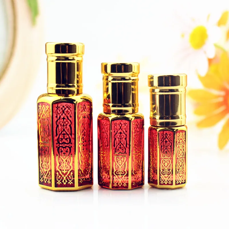 10/50pcs 3ml 6ml 12ml Roll On Glass Bottle Small Roller Perfume Bottles Colorful Essential Oil Container Empty Refillable