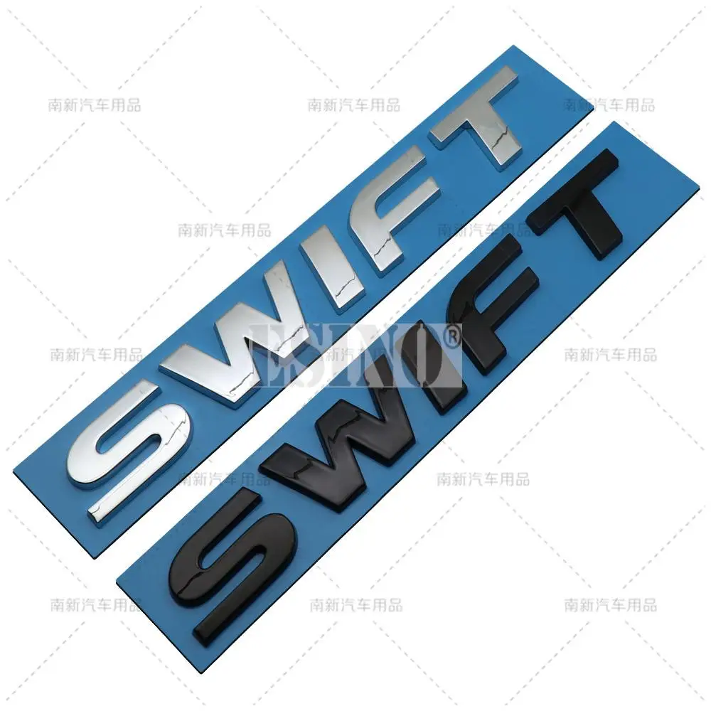 Car Styling Swift 3D ABS Adhesive Emblem Trunk Badge Fender Sticker Body Decal for Suzuki Swift