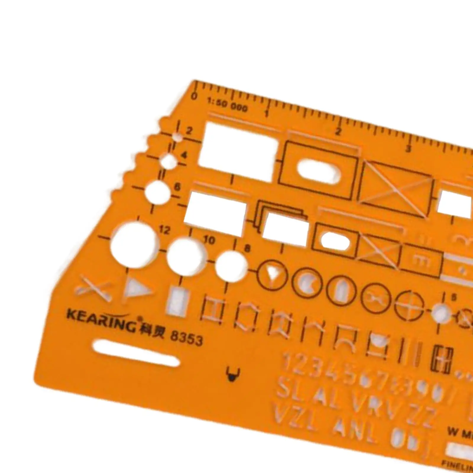 Drawing Template Ruler, Warfighting Symbology Map Drawing Template and Stencil, Drawing Ruler