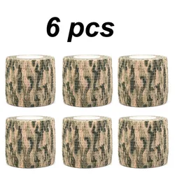 1/3/6 Pcs Self-adhesive Elastic Bandage Camouflage Outdoor Sports Bandage Decoration Hunting 4.5-meter Sports Protective Gear