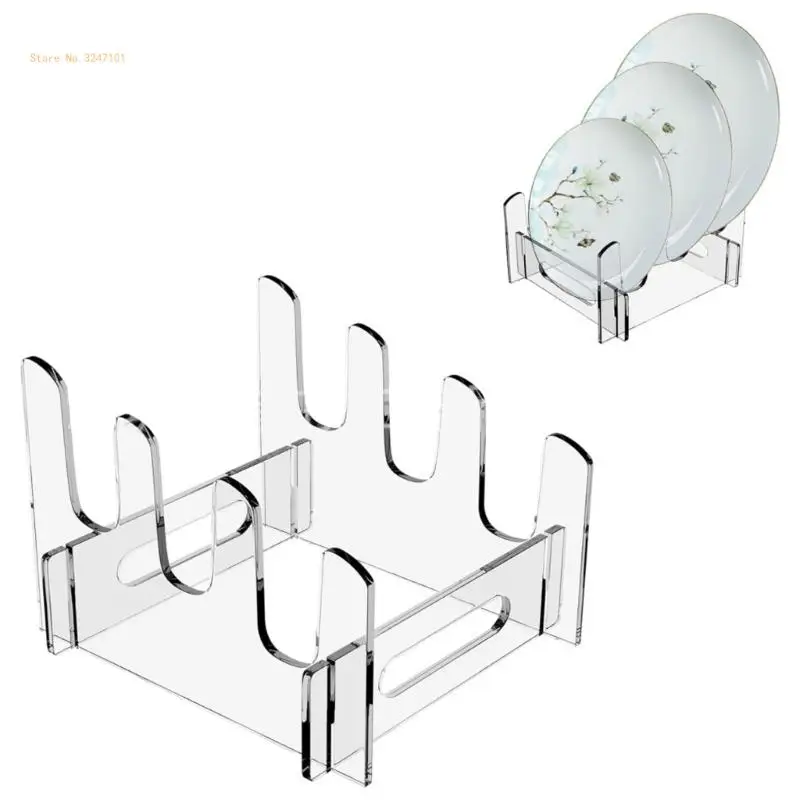Detachable Structure Acrylic Plate Display Rack for Parties and Gatherings Dropship