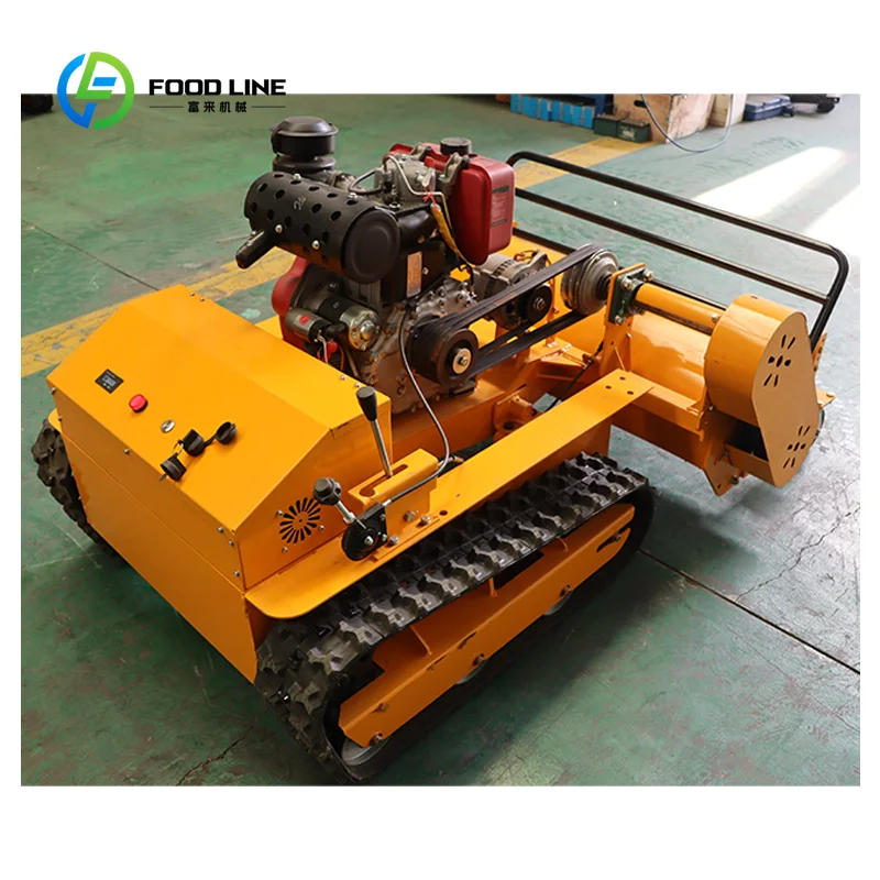 Customized Smart Remote Control Lawn Mower Automatic Grass Cutting Machine   Avoidance for Safe Mowing for Commercial Garden