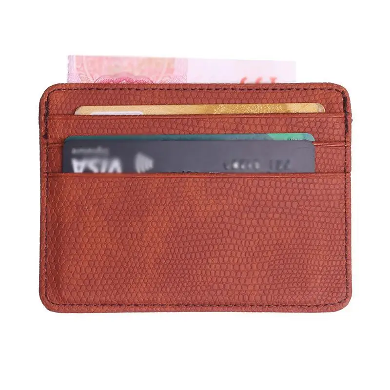 Fashion Lizard Pattern Leather Business Card Holder Driver License Multi Slot Card Slim Wallet For Men Card Wallet Short Purse