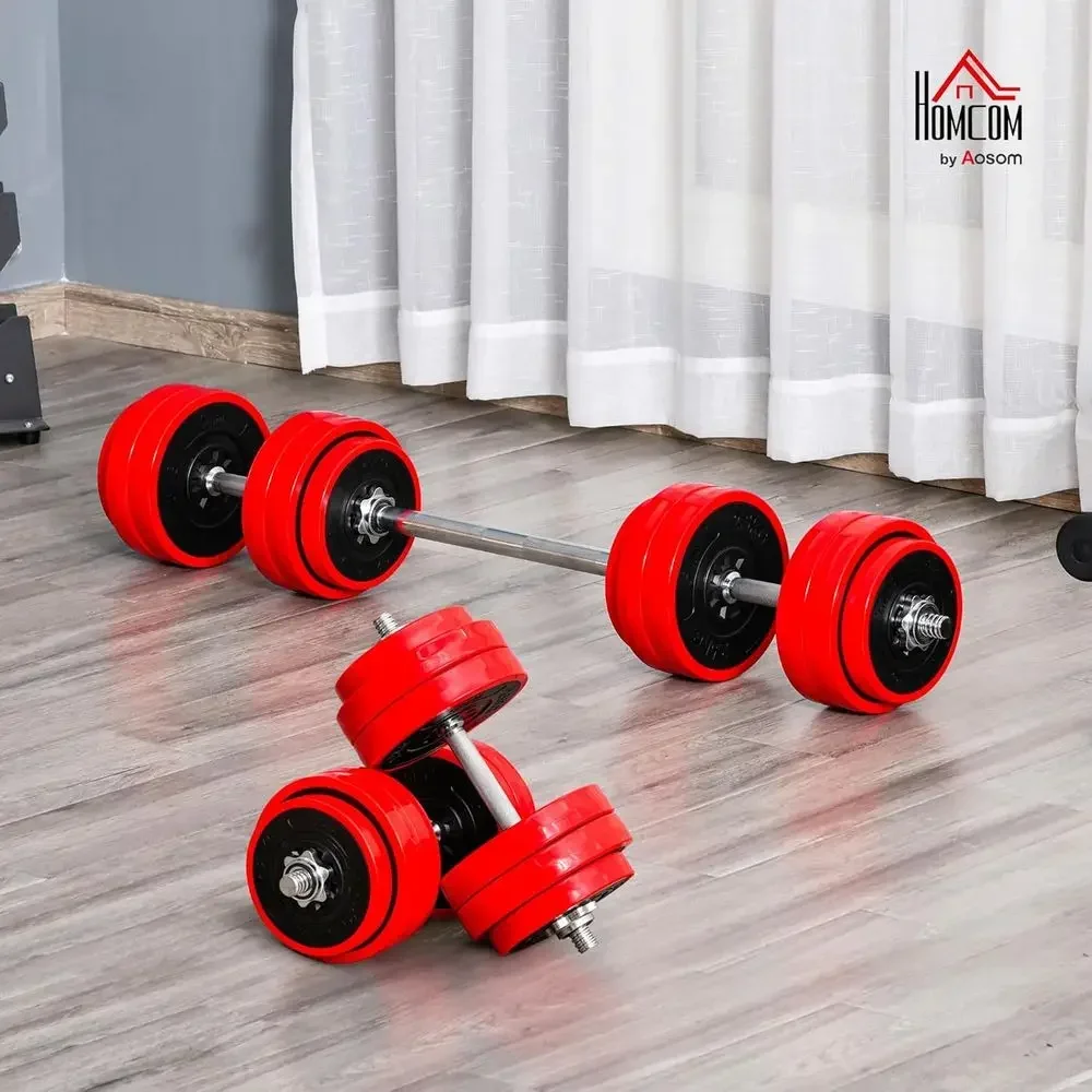 Versatile Dumbbell Set: Transformable to Barbell or Home Gym for Men and Women's Weightlifting Training