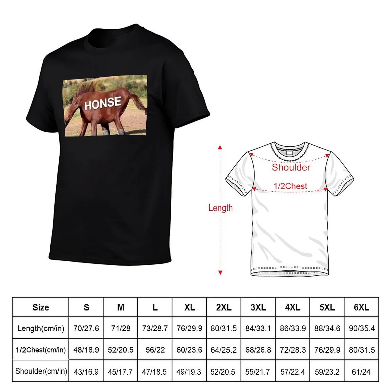 HONSE T-Shirt t shirt man plain funny t shirts cotton T-Shirt