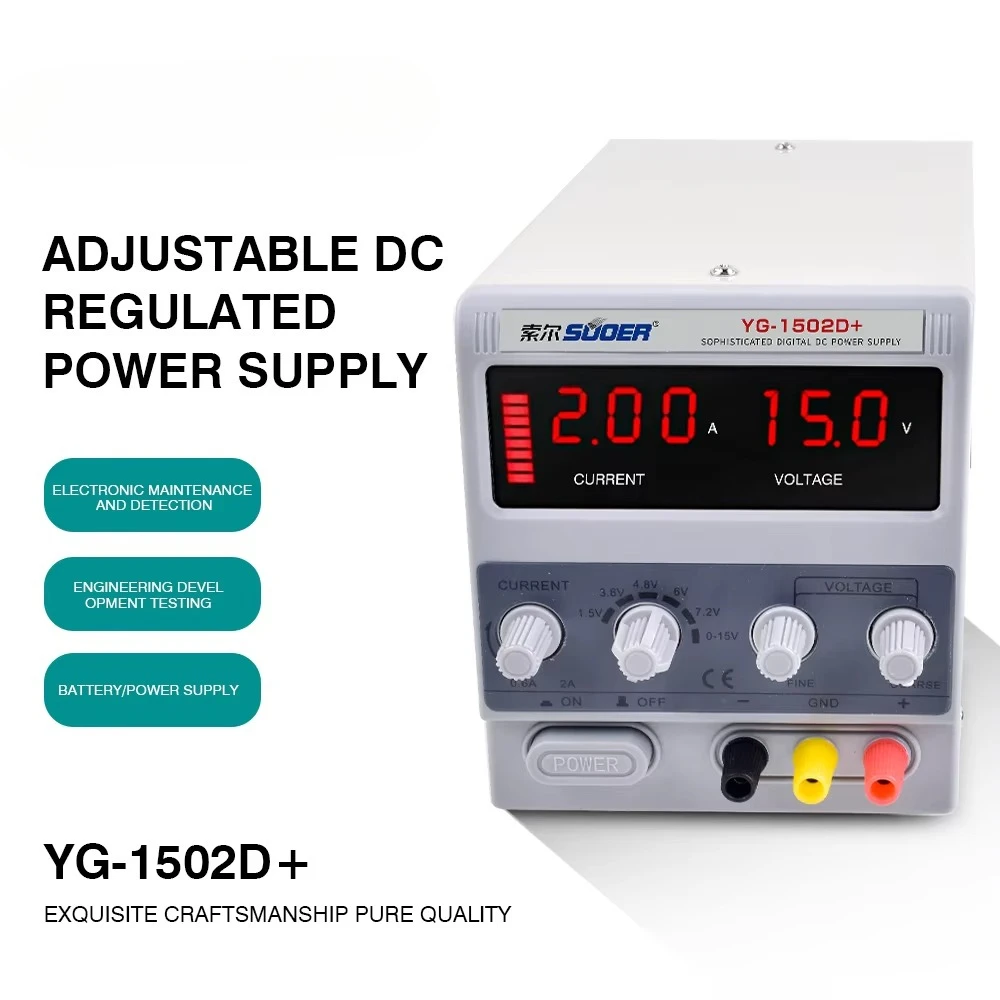 قابل للتعديل الدقة تيار مستمر الجهد المنظم 220 فولت تحويل شاشة الكريستال السائل إمدادات الطاقة مستقرة لإصلاح الهاتف 240 فولت 15 فولت 2A