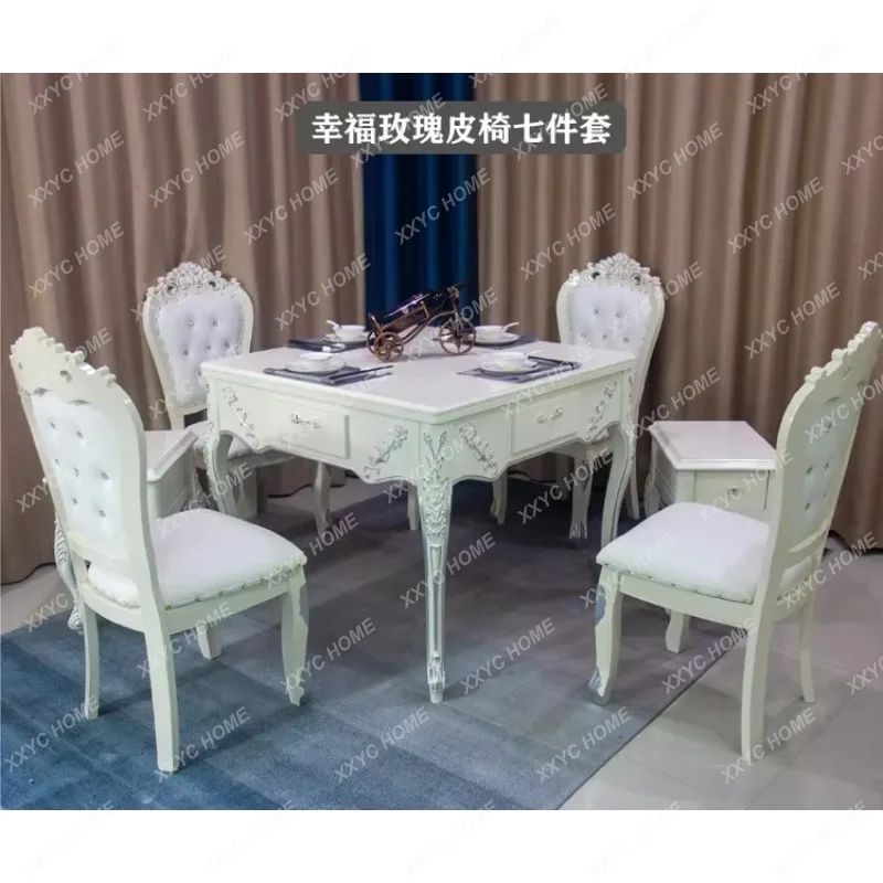 XXStyle Mahjong Machine utomatic Solid Wood Mahjong Table Dining Table Dual-Use Electric Chair