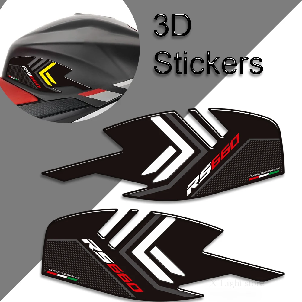 For Aprilia RS660 RS 660 2016 2017 2018 2019 2020 2021 2022 Tank Pad Grips Stickers Decals Gas Fuel Oil Kit Knee Protector