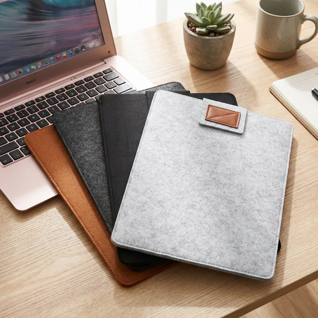 

New Felt e-Reader Sleeve Lightweight Colorful Carrying Case Universal Shockproof for Kindle Paperwhite/Kobo/Boox/Surface/Xiaomi