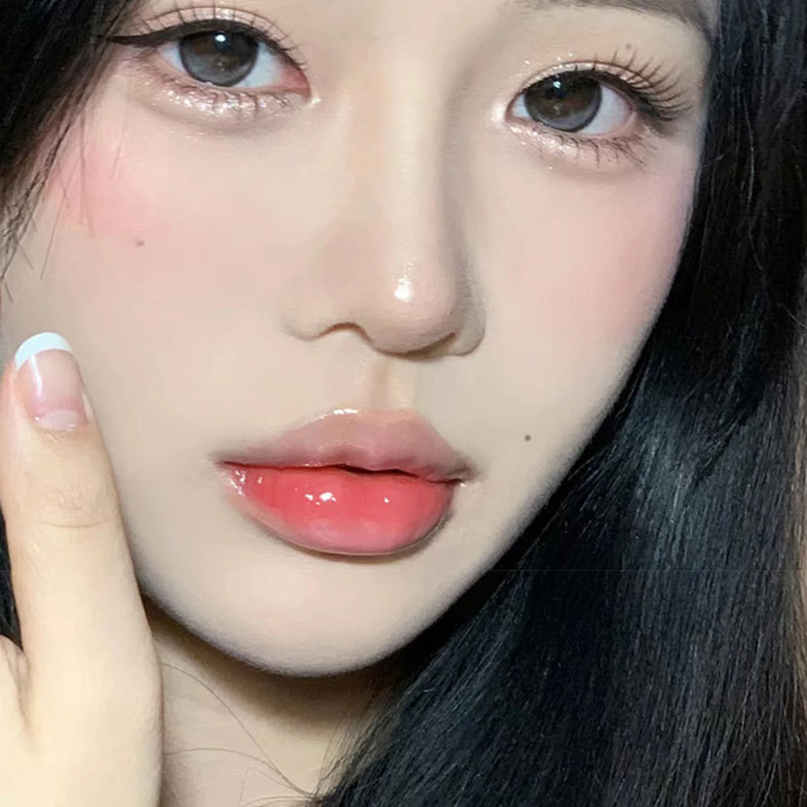 Pestañas postizas de estilo Natural, tiras completas, pestañas esponjosas y tenues de hadas de girasol, 8-12mm, longitud mixta, curva C, banda transparente