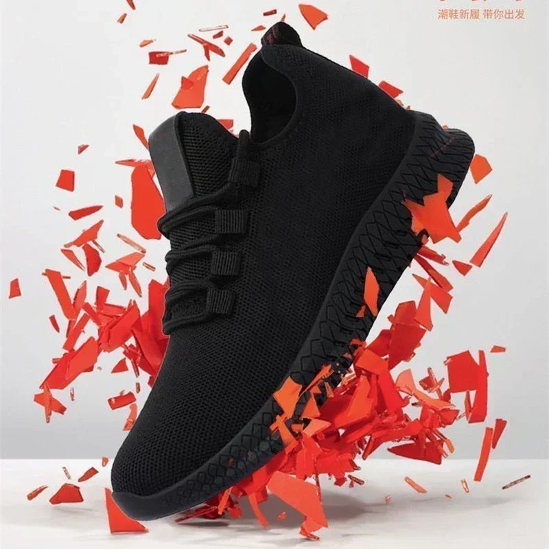 Women's Breathable Non-slip Platform Fashion 2024 Autumn New Casual Shoes Korean Running Shoes Black Sneakers Shoes for Women