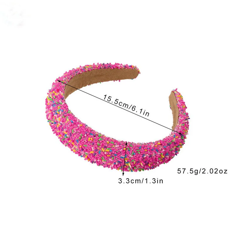 Luxury Rhinestones hairbands for women pearl headbands wide hair band girls thick Sponge Hair Hoop red  head band accessories