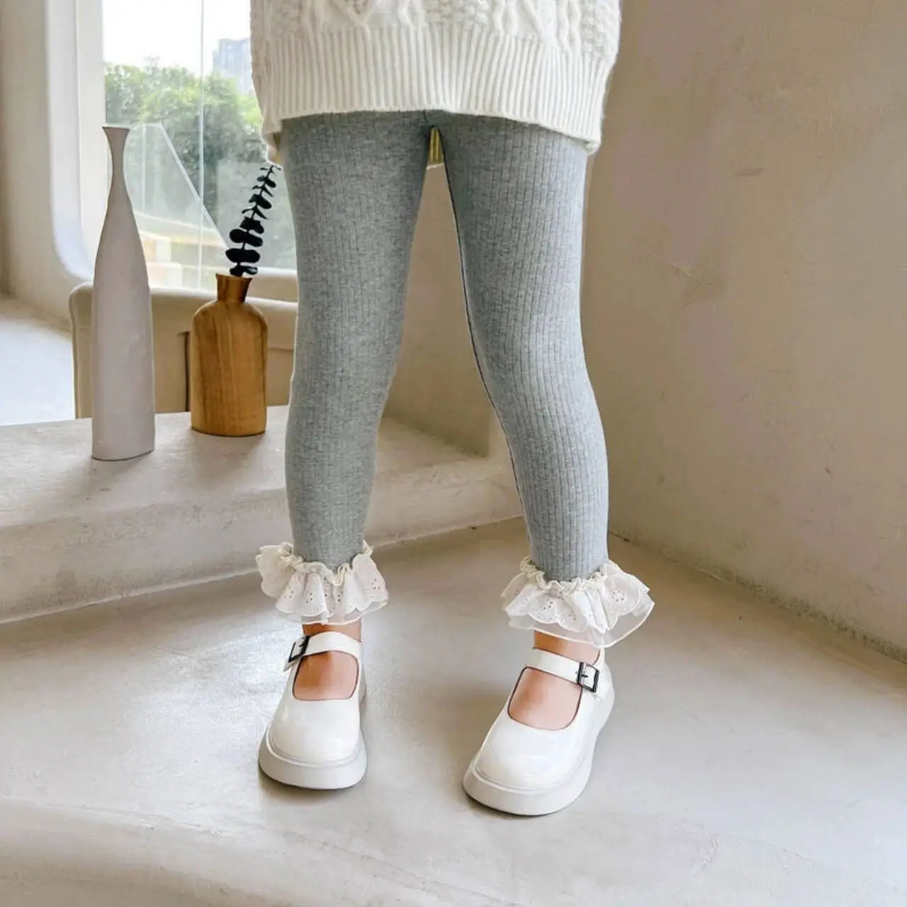 Girls' Leggings 2024 Spring and Autumn Fashion Children's Pants Casual Pants for Girls' Baby Pants Kids Clothes