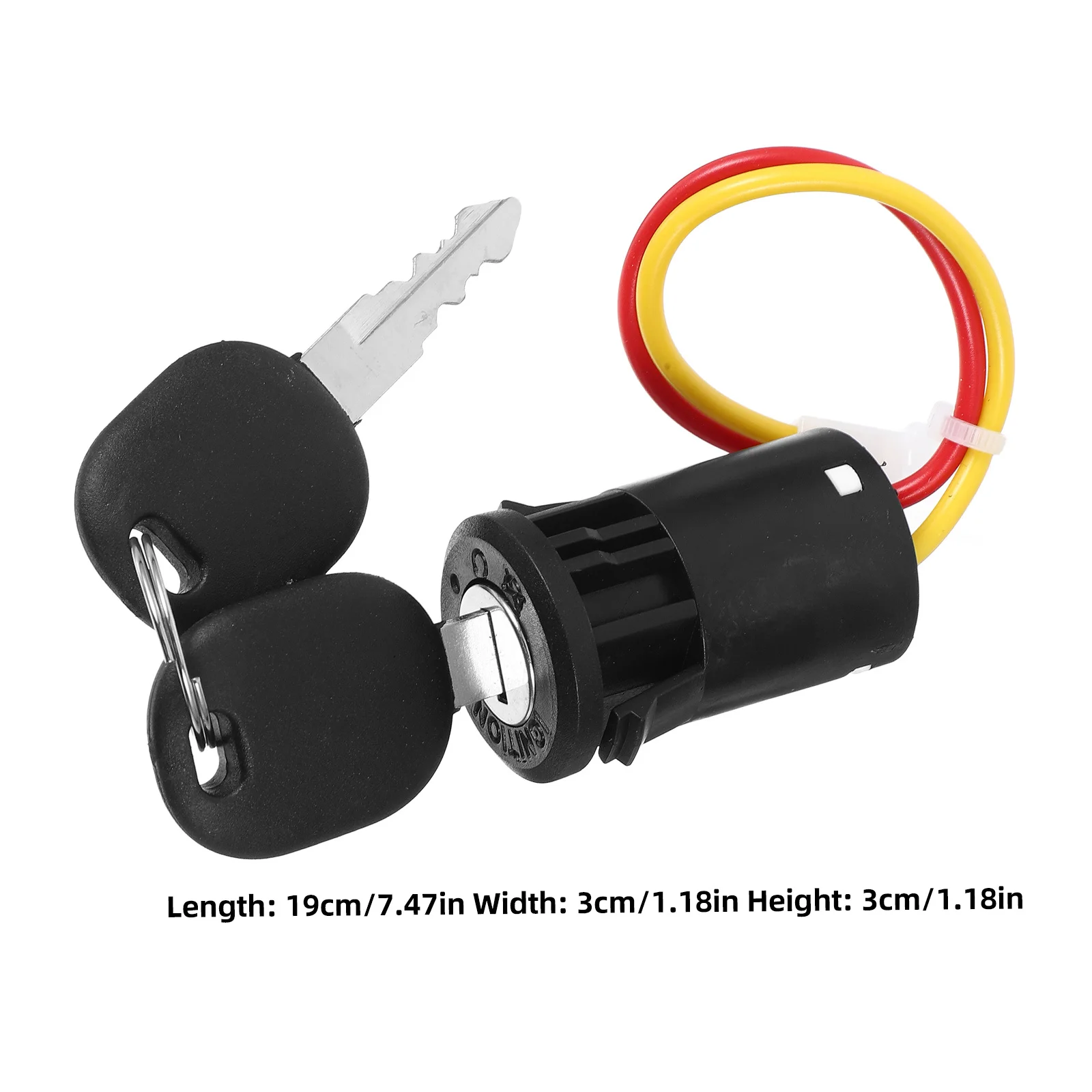 สวิตช์กุญแจสำหรับอะไหล่สกู๊ตเตอร์ไฟฟ้า - สวิตช์สตาร์ทแบบง่ายและปลอดภัยสำหรับรถเด็กนั่งขับและมอเตอร์ไซค์