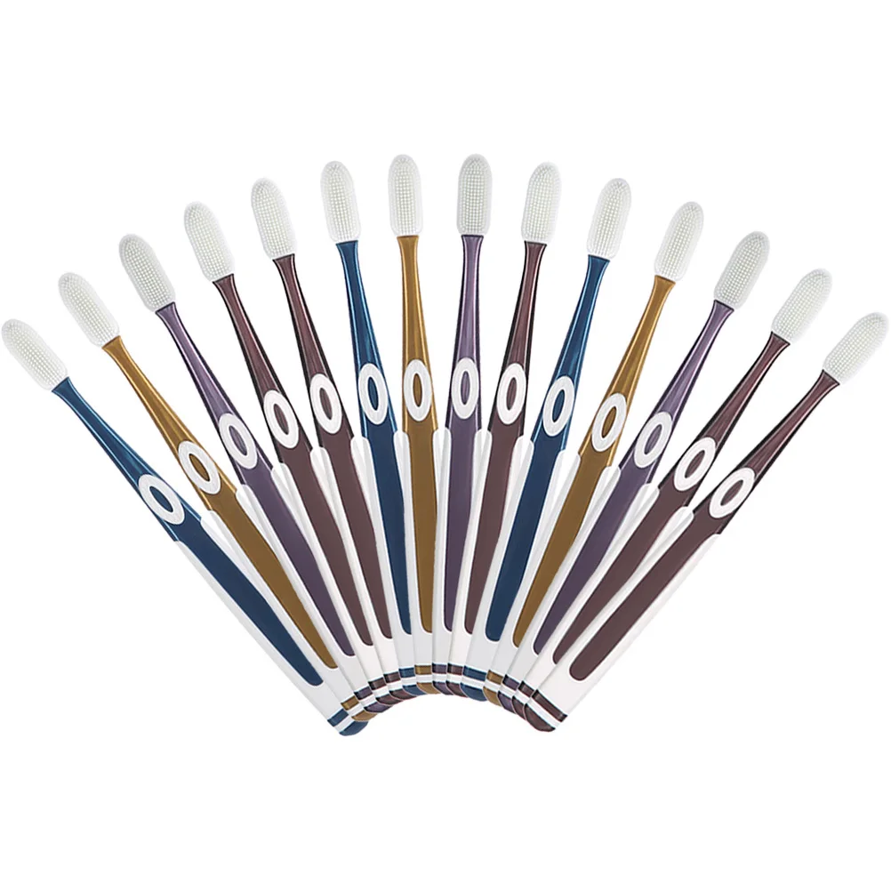 10 قطعة فرشاة أسنان نسائية منزلية شعيرات لطيفة أداة تنظيف الأسنان تصميم محمول لفرشاة الأسنان لصحة الفم