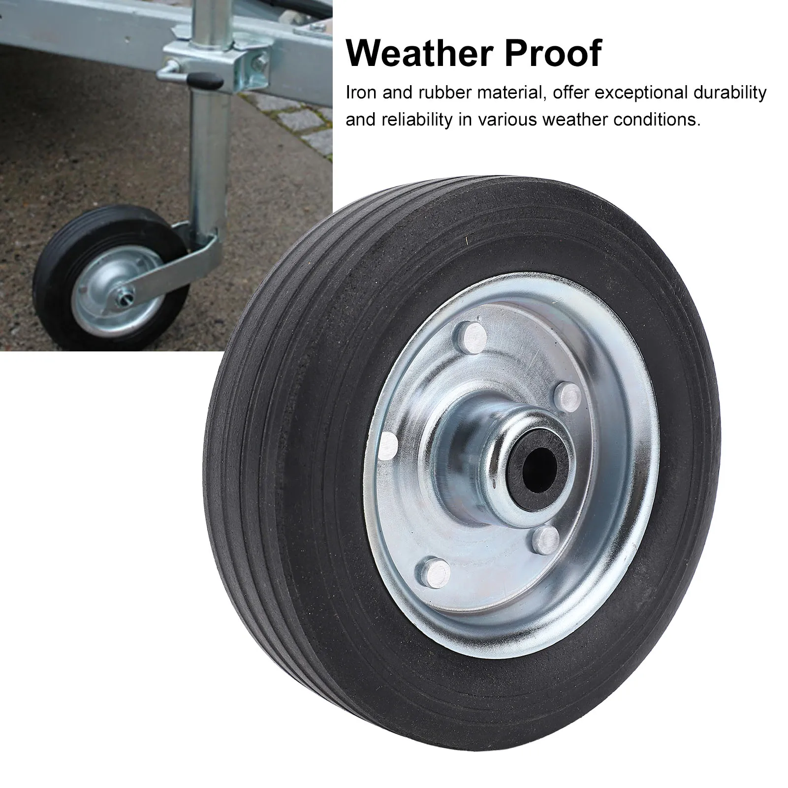 مقطورة جاك عجلة مقطورة جاك عجلة 6 بوصة 43 مللي متر حافة 1100 رطل الحمولة تسرب المياه مقطورة جاك عجلة استبدال