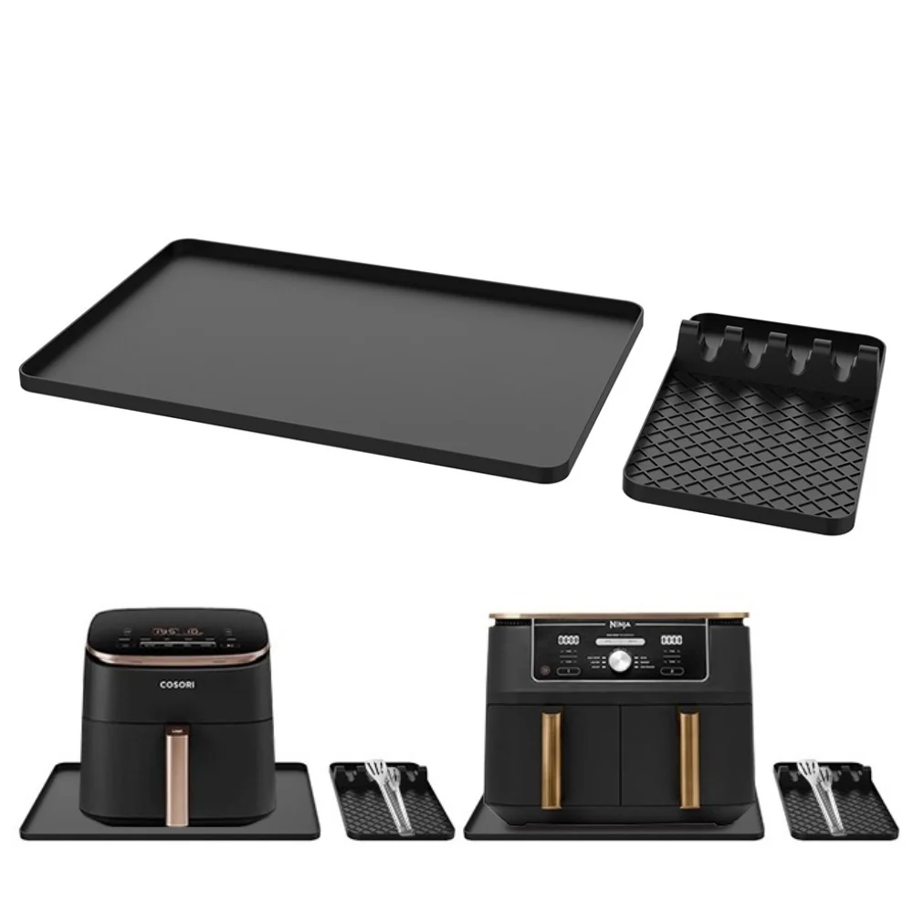 

Силиконовый термостойкий коврик для фритюрницы и микроволновой печи, защитная подставка для кухонной столешницы, силиконовый коврик для фритюрницы