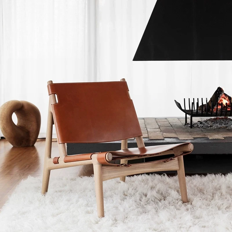 Relax Makeup Living Room Chairs Floor Leather Vintage Wooden Living Room Chairs Stool Unique Cadeira Balcony Furniture