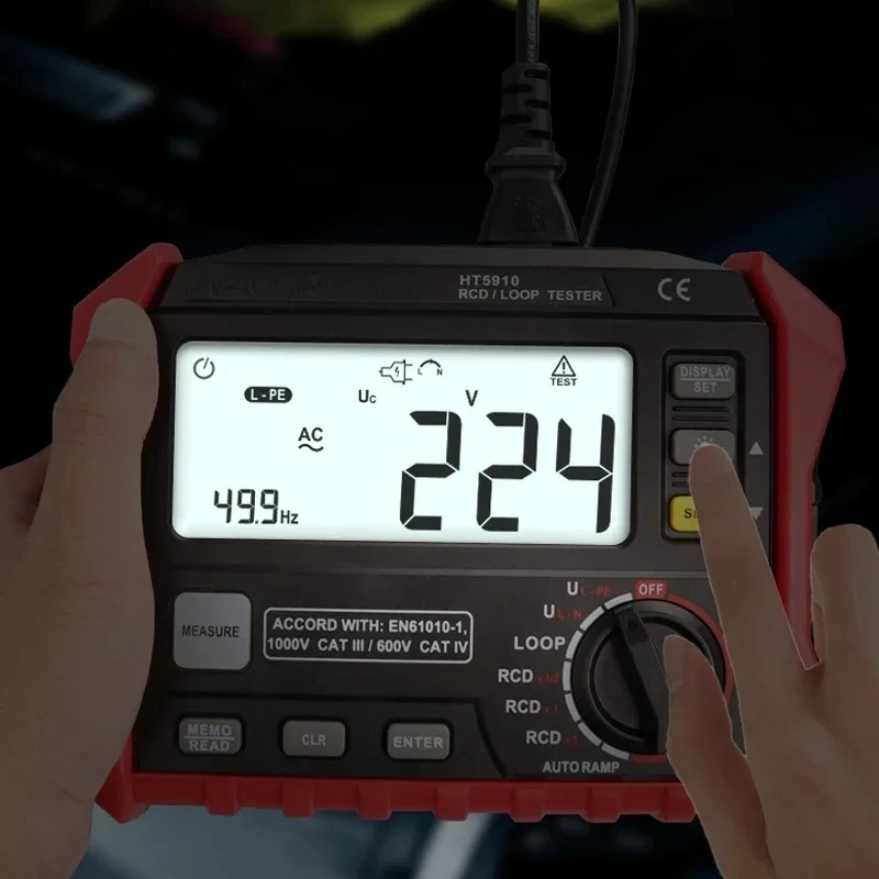 2026 sell Digital Rcd/loop Resistance Tester Tool MS5910 Rcd and Loop Impedance Check Device Instrument Loop & Rcd Meter HT5910