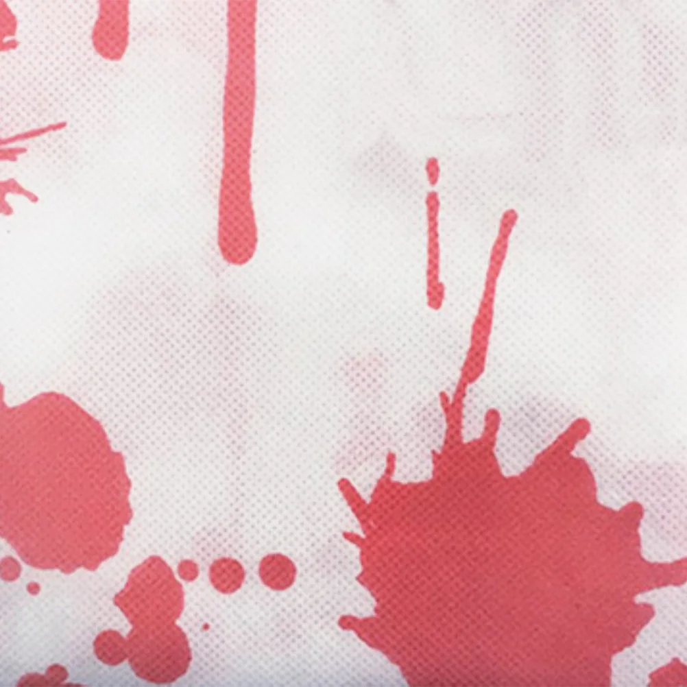 

Кровавый фартук на Хэллоуин, ужасы, мясники, шеф-повар, кухонный фартук красного цвета, один размер, подходит для большинства страшных пятен крови, украшение для вечеринки