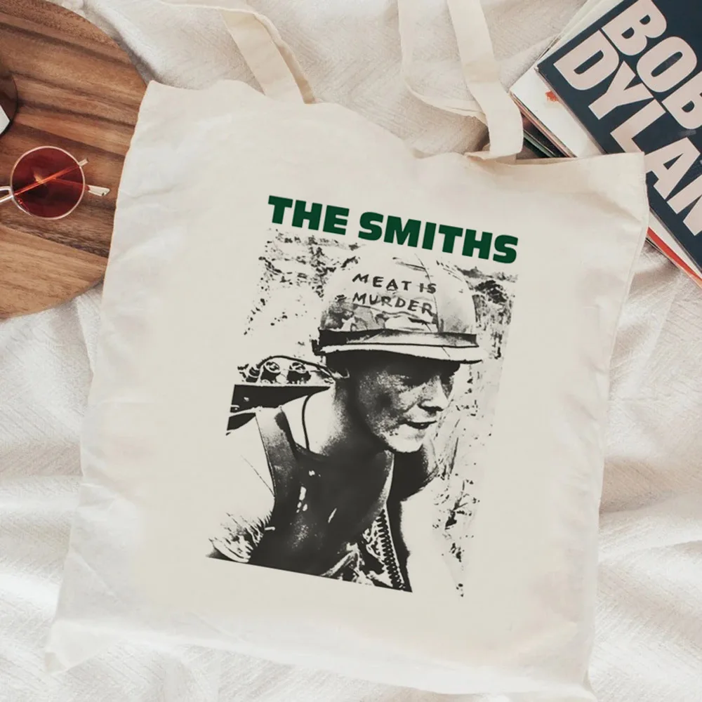 the Smiths shopping bag jute bag bolsa canvas eco cotton bag fabric sacola foldable bolsas reutilizables sacolas