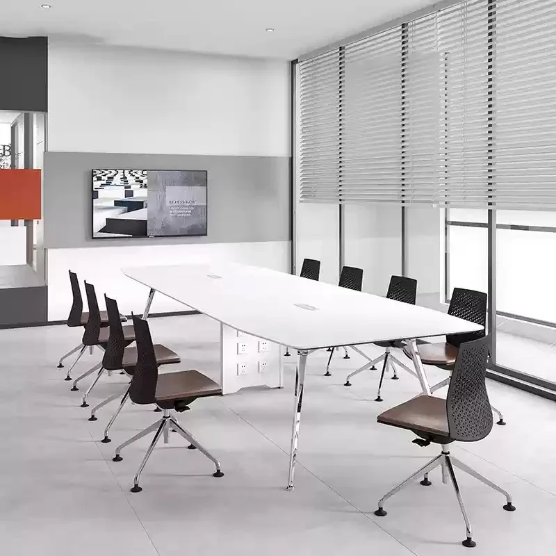 

Коммерческая офисная мебель, мебель для офисного стола, роскошный меламиновый деревянный офисный стол для конференций, стол для встреч