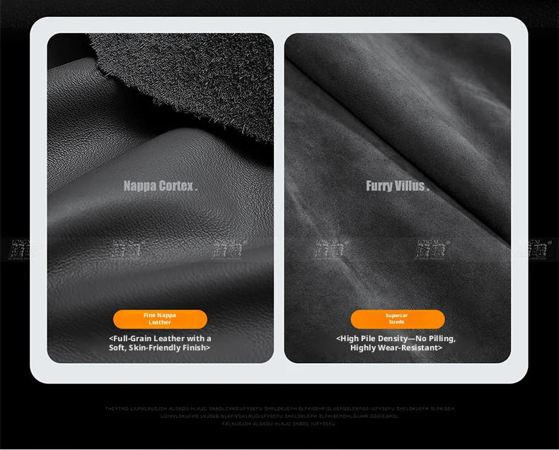 Nappa-Leder Genähter Auto-Lenkradbezug, Ultradünner Wildleder Universaltyp, Sommer-Auto-Handschutz, Auto-Innendekoration – Detail 4