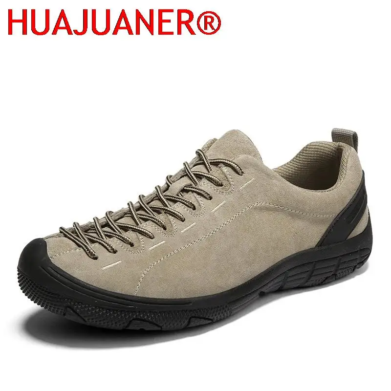 

Men's Shoes Genuine Leather Outdoor Non-slip Sneakers Breathable Large Size Casual Shoes Fashion Flats Boat Shoes Men Loafers