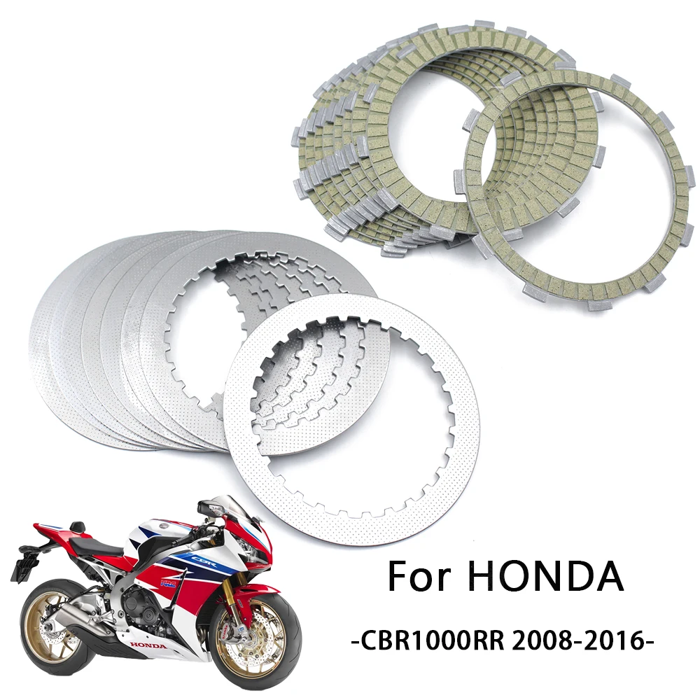 

Motorcycle Yellow Clutch Plates and Steel Friction Plate For Honda CBR1000RR Fireblade CBR1000 VFR1200