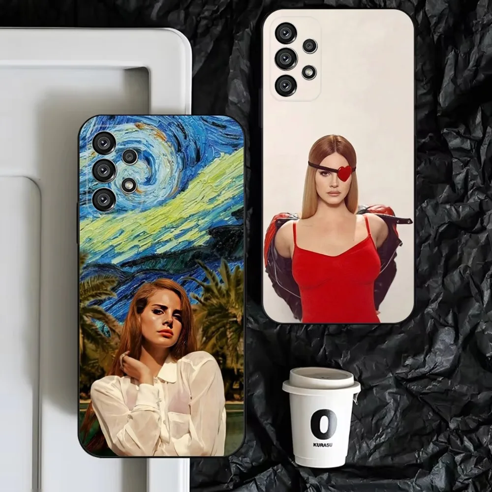 L-Lana Del Rey   Phone Case For Samsung S25,S24,S23,S22,S21,S20,S10,Ultra,Plus,Lite,FE,Soft Silicone Black Cover