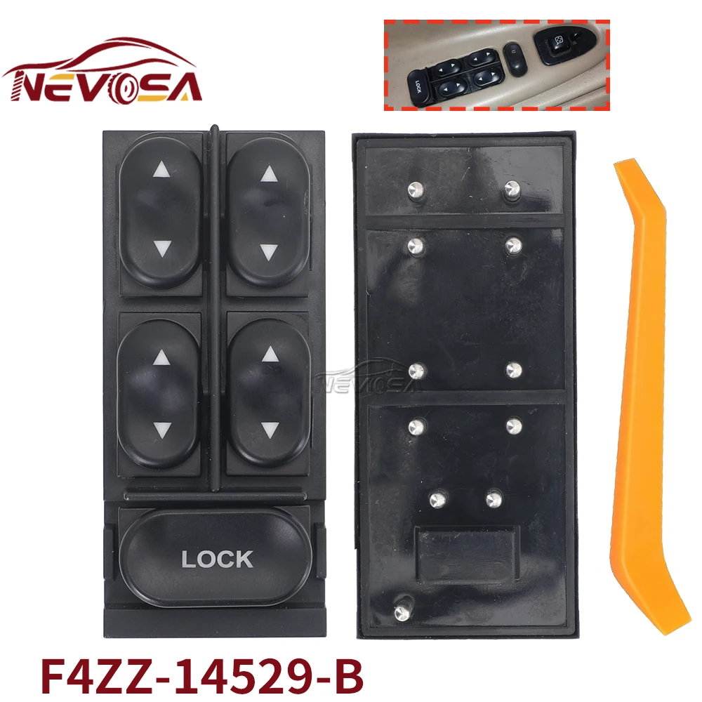 

Главный выключатель стеклоподъемника для Ford Mustang Convertible 1997-2004 годов Escort 97-99 Mercury Tracer F4ZZ-14529-B F4ZZ14529B 1994-2004 гг.