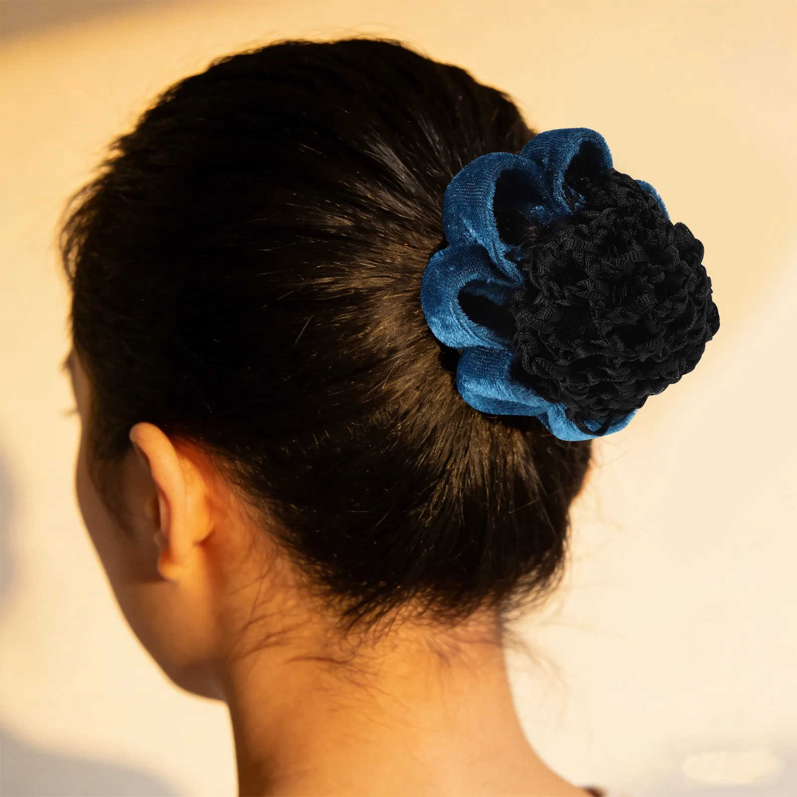 6Pcs Ballet Bun Nets Elastic Mesh Flower Edge Decorative Hair Covers Dance Competition Hair Accessories Ballet Bun Net