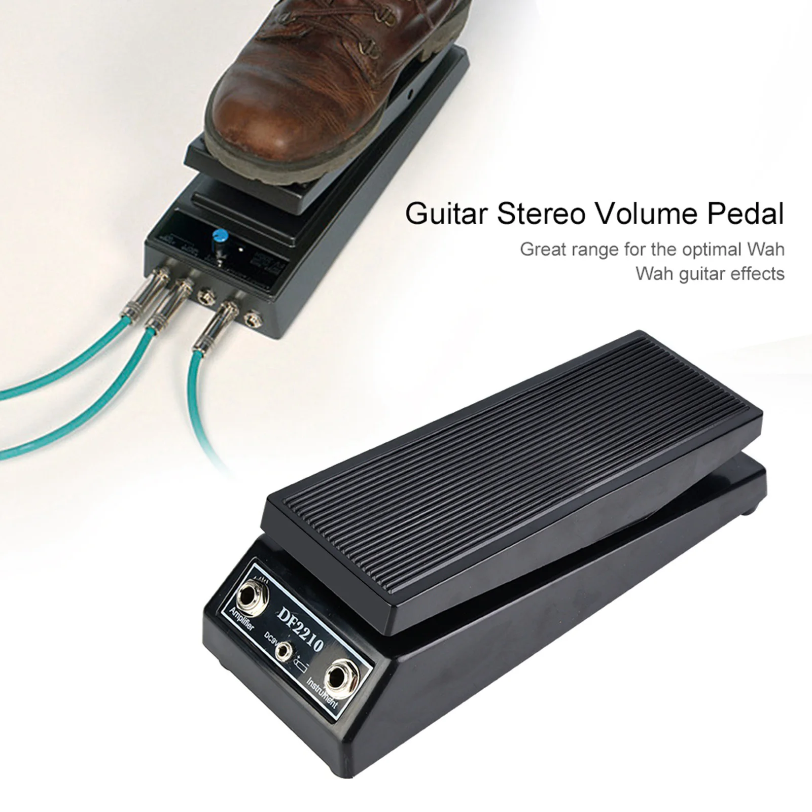 

Guitar Pedal Professional Guitar Volume Pedal Volume/Classic Wah Sound Mono/Dual Channel 3.5mm Input/Output Guitar Volume Pedal