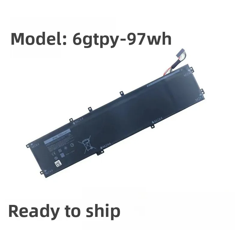 In Stock Laptop Battery 97Wh 6GTPY Compatible with DELL XPS 15-7590, 9560, 9550, 9570