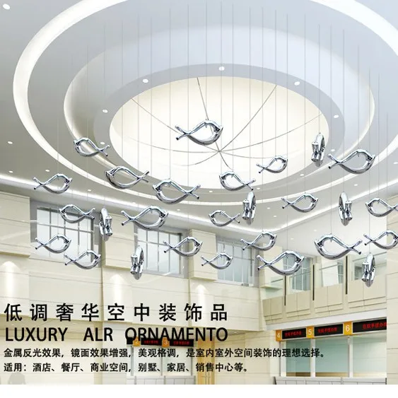 Hurtownia od producenta: zawieszka w kształcie ryby, dekoracja metalowa, galwanizowana zawieszka ABS w kształcie krzyża i ryby, dekoracja zasłony z rybami.