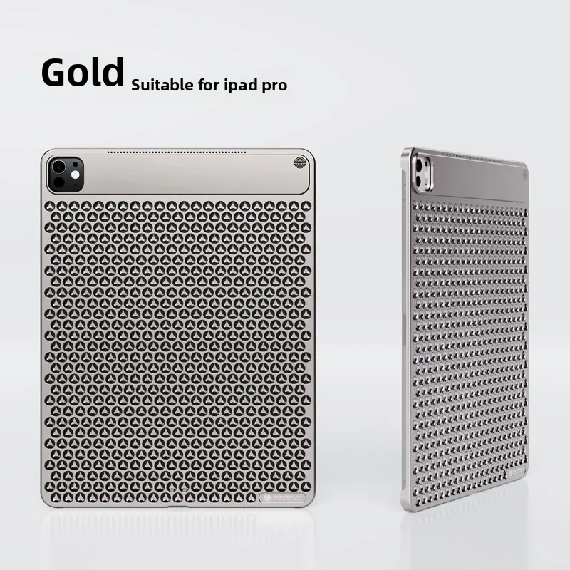 

Aluminum Alloy IPad Pro Case for 2024 IPad Pro 13-inch / (M4) 11-inch with Aromatherapy Hollow Heat Dissipation System