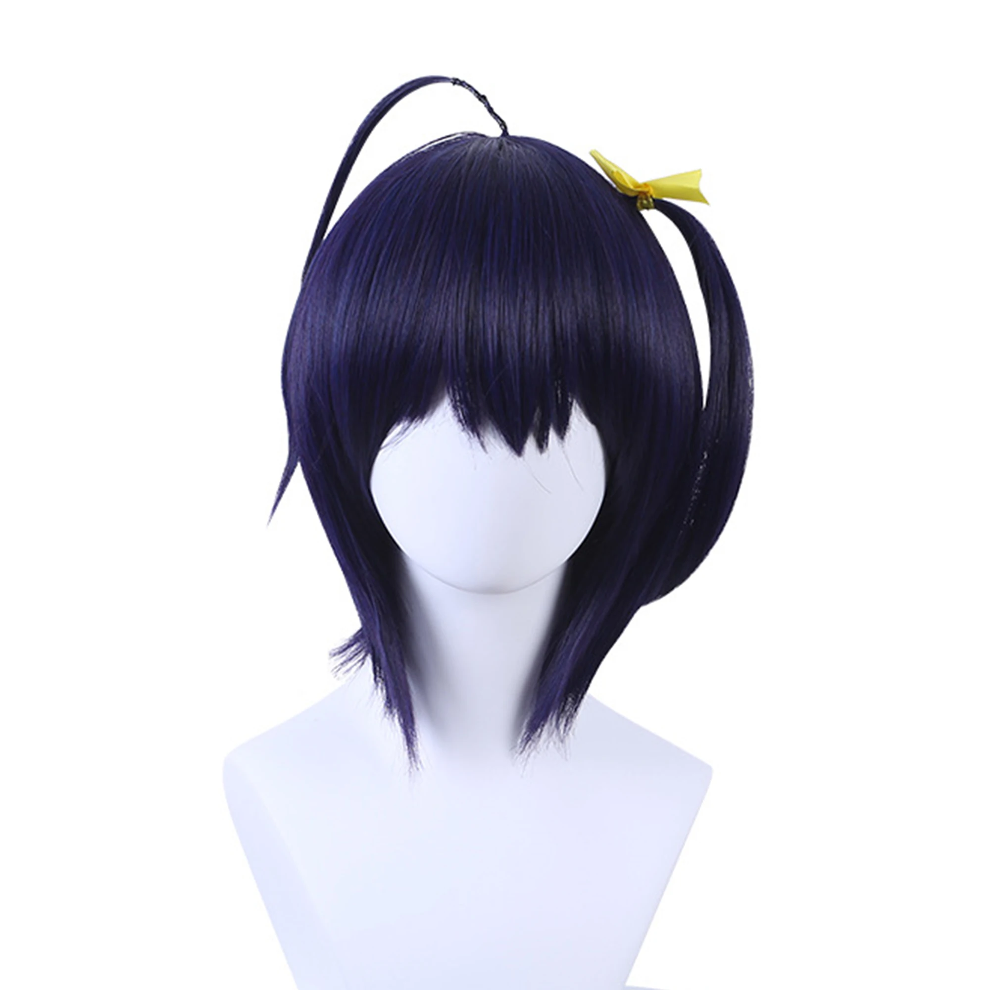 Synthetic Short Blue 12inch Wig Anime Cosplay Wig For School Halloween Thanksgiving Day Christmas Costume Wig