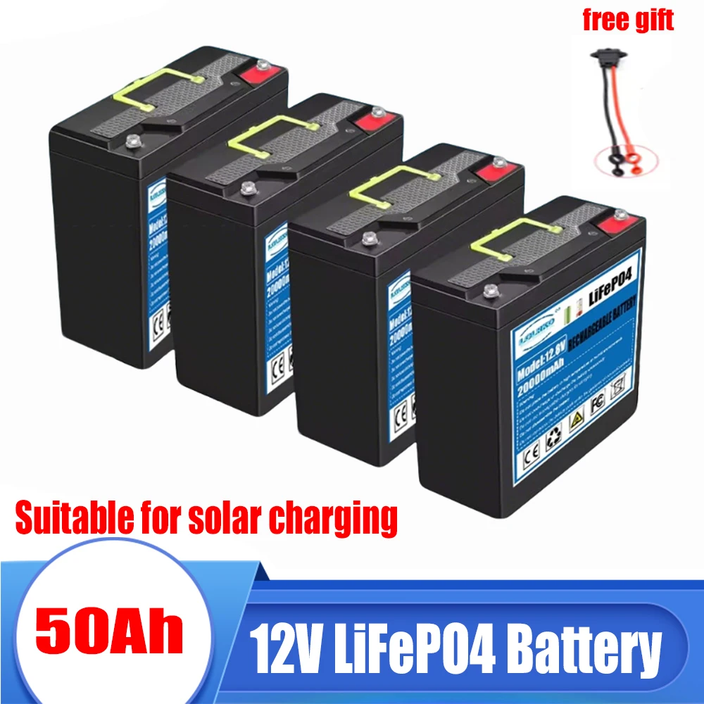 

12V 20-50Ah LiFePO4 Battery for Kid Scooters Boat Motor 12V Series Long Service Life