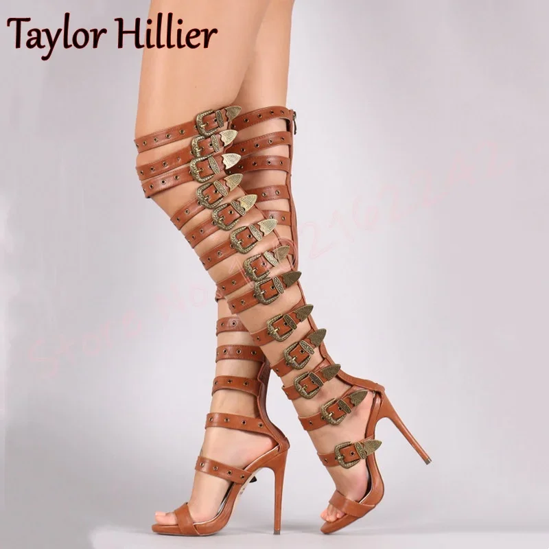Women's Stiletto Heel Sandals Boots
