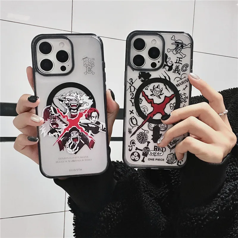 ONE PIECE Case for iPhone 11 12 13 14 15 16 Pro Max Plus Shanks