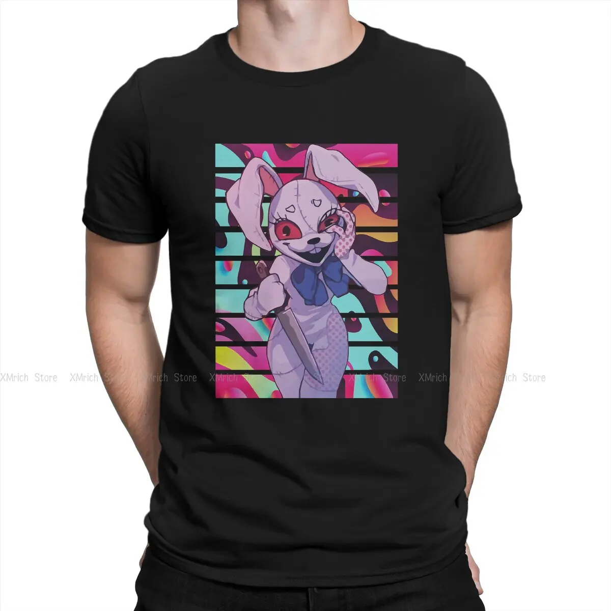 Rabbit Essential Unique TShirt FNAF Game Security Breach Leisure T Shirt Hot Sale Stuff For Men Women