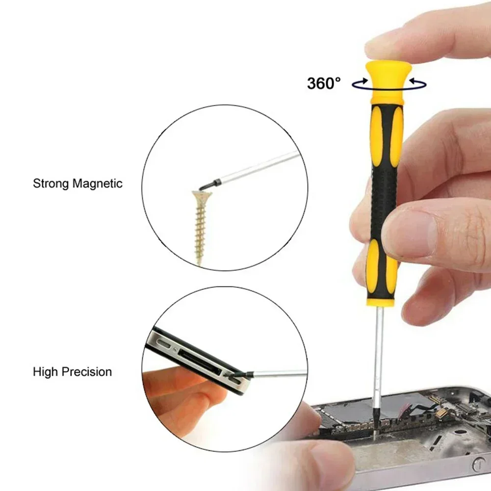 Juego de destornilladores Torx de acero con agujero magnético, Kit de destornilladores para reparación de teléfonos, herramientas manuales, T3, T4, T5, T6, T7, T8, 7 unidades por juego