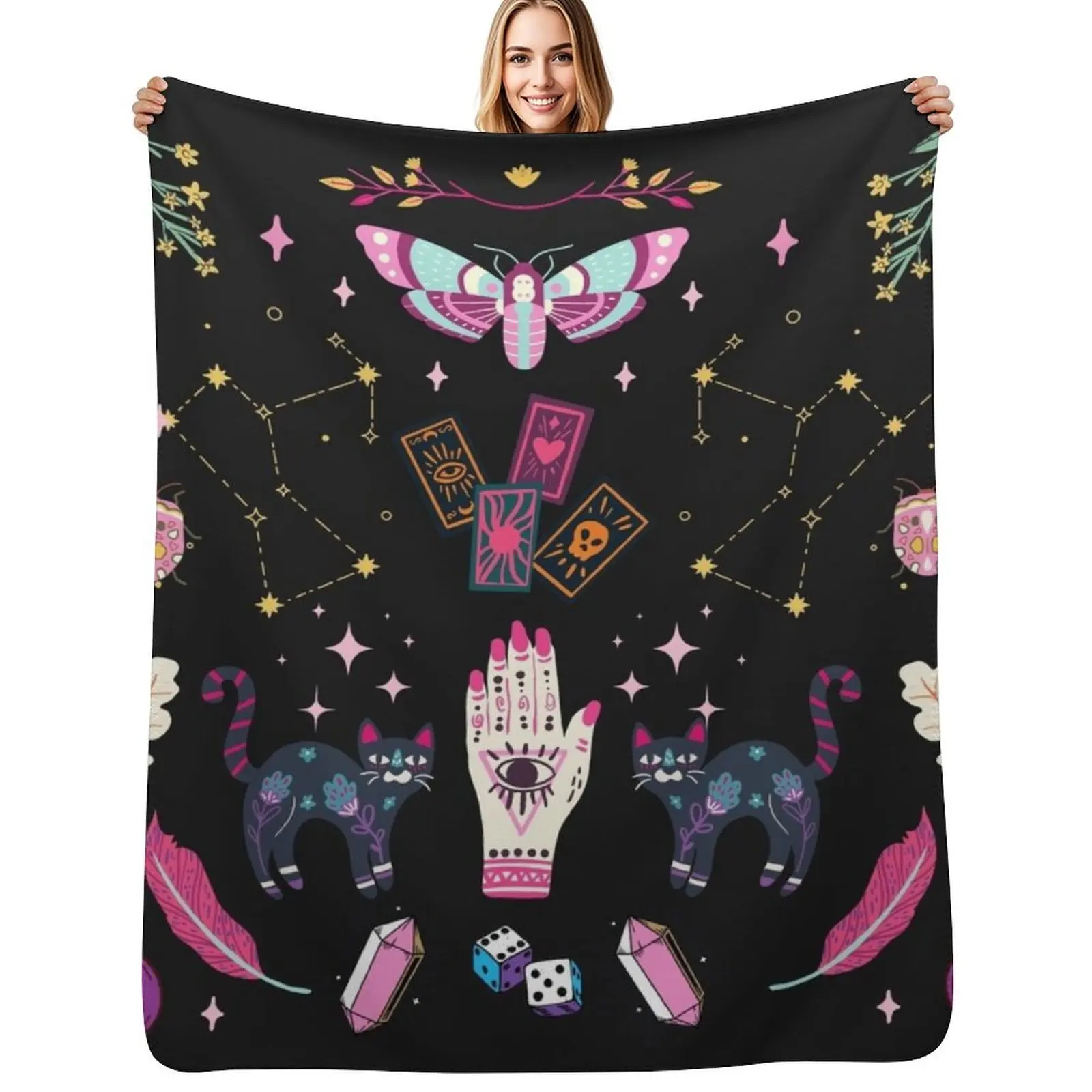 

The Tarotist Throw Blanket Soft Plush Blanket as Housewarming Gift
