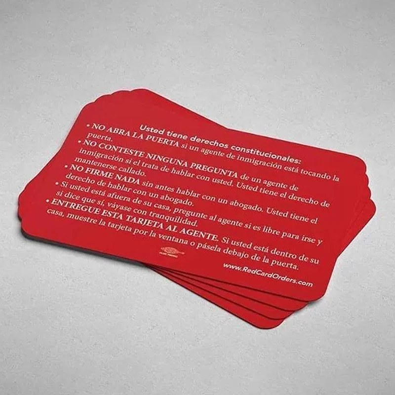 Know Your Rights Card - U.S. Citizenship, Constitutional Rights Cards, Naturalization Test Study Guide Us Citizens