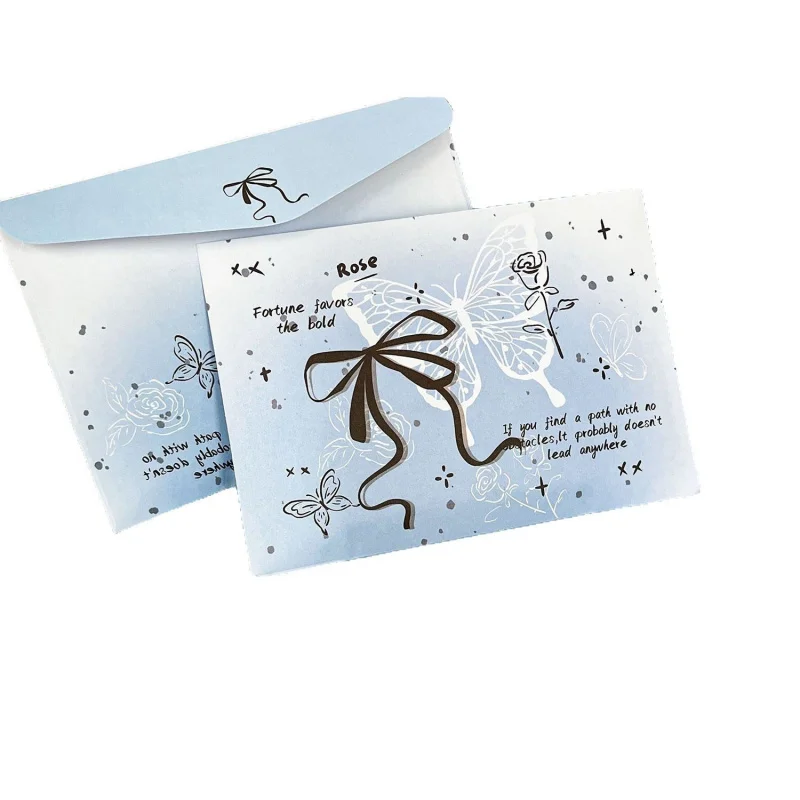 Custom. New Ribbon Envelope Letter Paper Good-looking Ins Style Student Ceremony Sense Handwriting Romantic