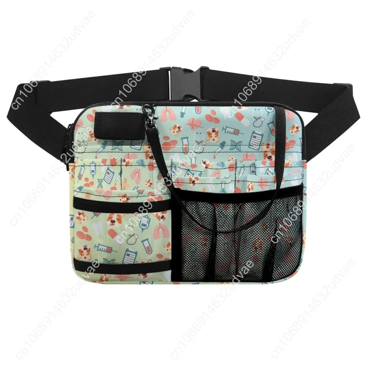 Portable Nurse Fanny Pack Multi Pocket Waist Organizer Belt Bags Cartoon Medical Icon Animal Print Small Nurse Pockets Gift 2023