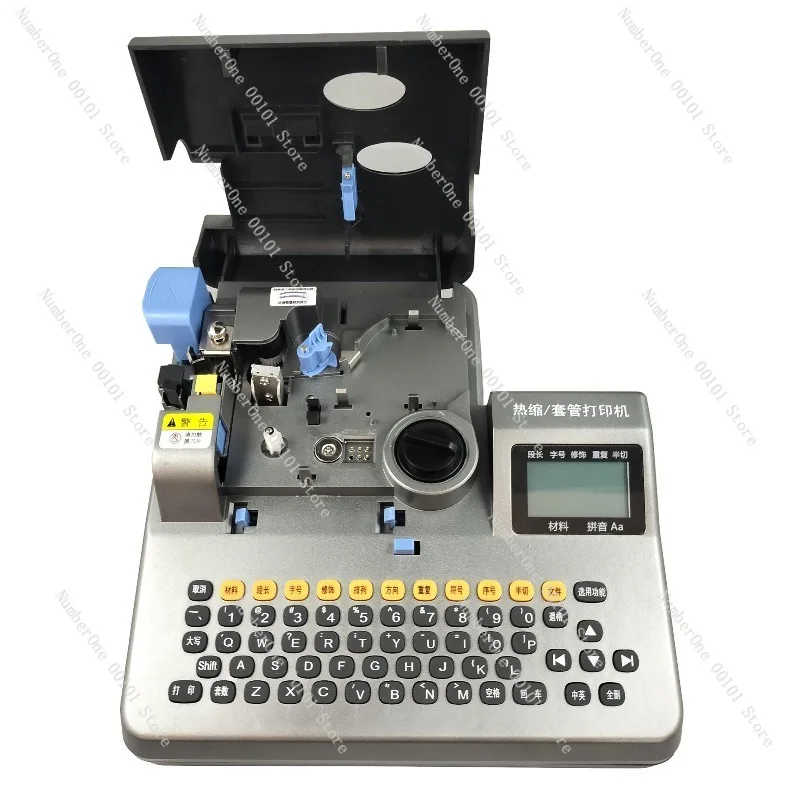 Marking Line Number Machine for Cable Sleeves and Heat Shrink Tubes, Line Label Printer, Carbon Ribbon Coding Device Industrial