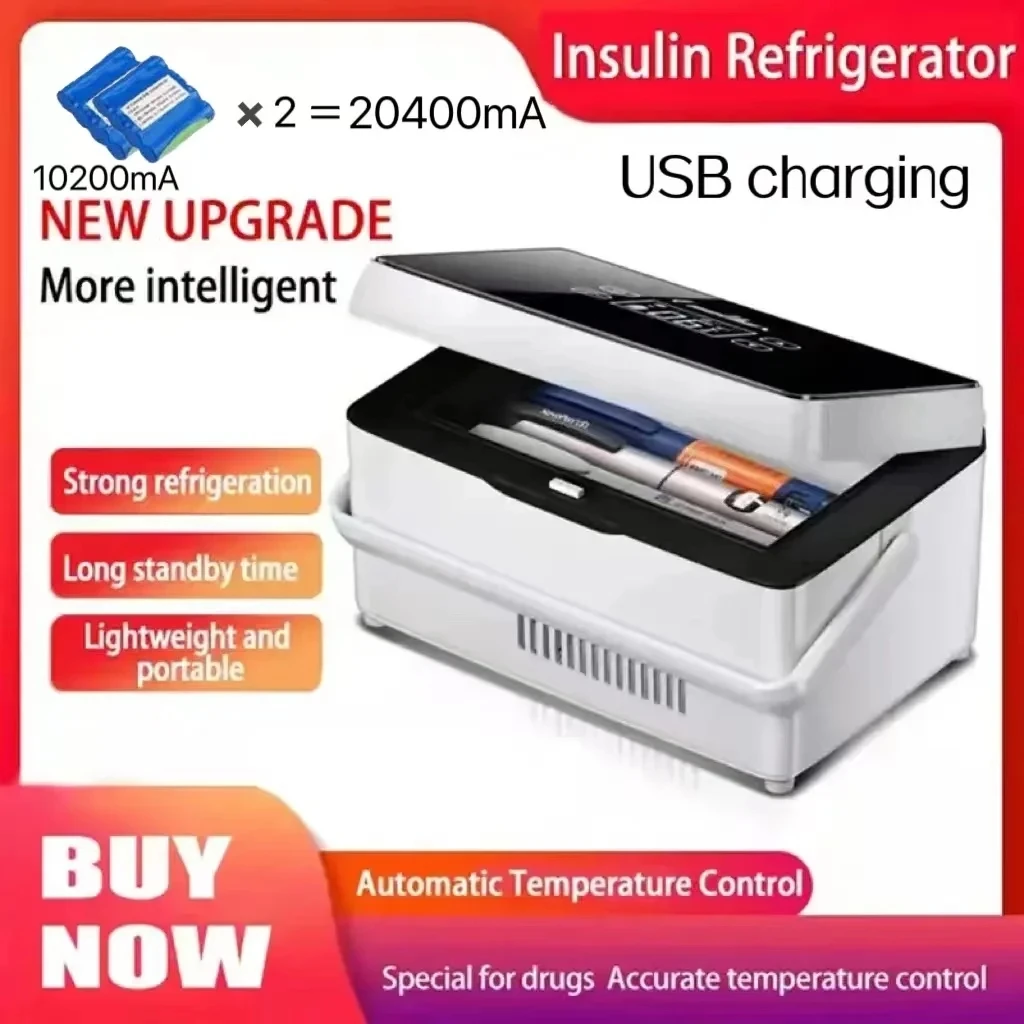 Insulin medicine refrigeration refrigerator, car travel constant temperature refrigerator, insulin insulated box portable refrig