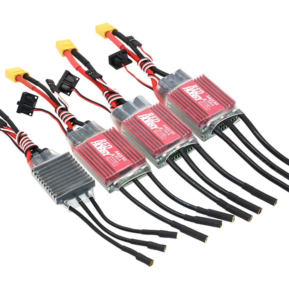 

RedHobby AM32 60A 80A 160A 200A Brushless ESC BEC Output For 1/10 1/8 RC Crawler Car Axial TRX SCX10 TRX6 TRX4 Parts